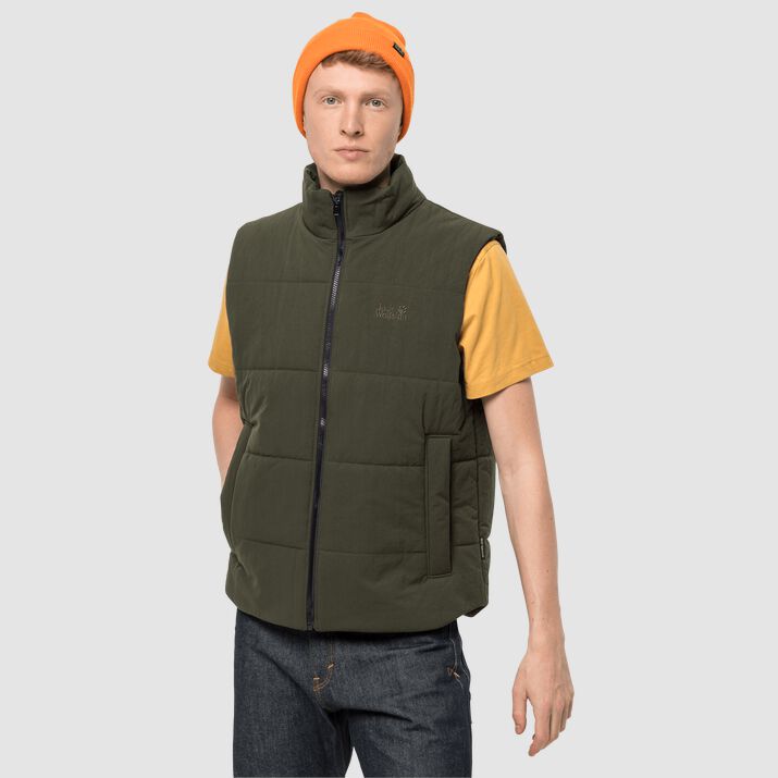 Chamarra Invierno Jack Wolfskin White Frost Hombre Verdes Mexico-2793146